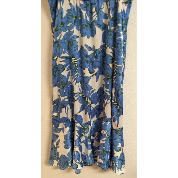 Cabi # 6761 Botanical Dress Floral Print Spaghetti Strap Ruffle Hem Dress Small - Picture 12 of 14